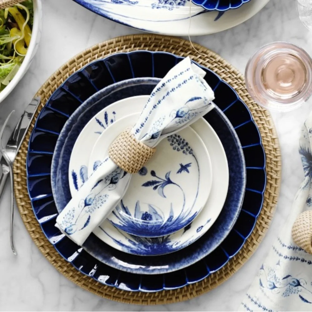 New With Tags Printemps Blue Dinner Napkins Williams Sonoma